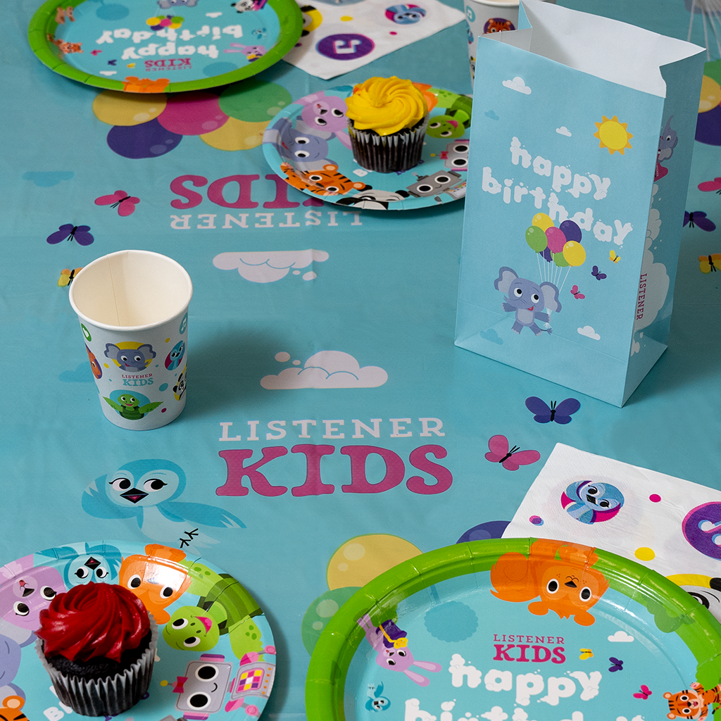 Listener Kids Birthday Party Supply Set