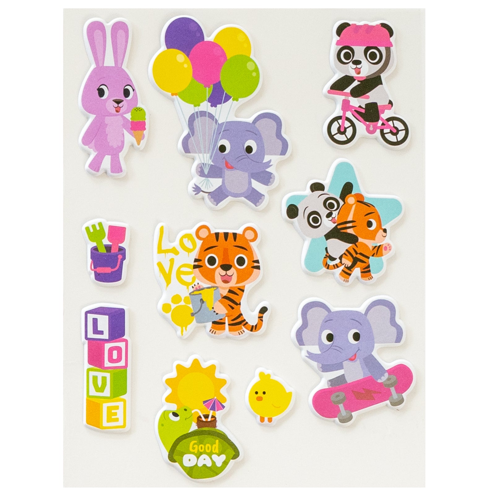 STICKER PACK: 3D Puffy Sticker Sheets – Listener Kids