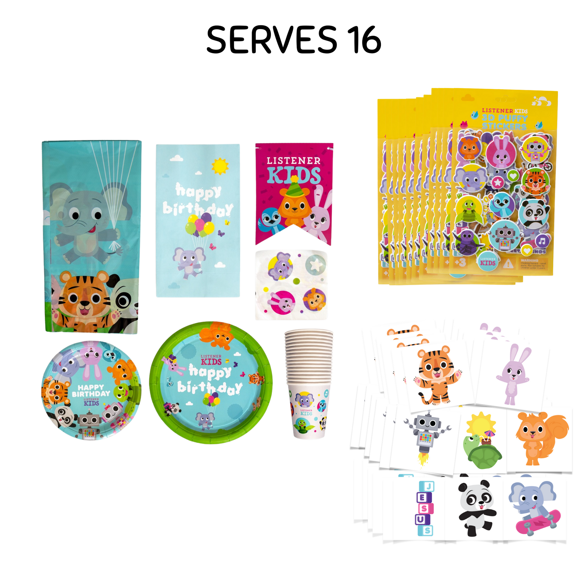 Kids Birthday(中古品) BIRTHDAY BUNDLE: Listener Kids Birthday Party - SERVES 16