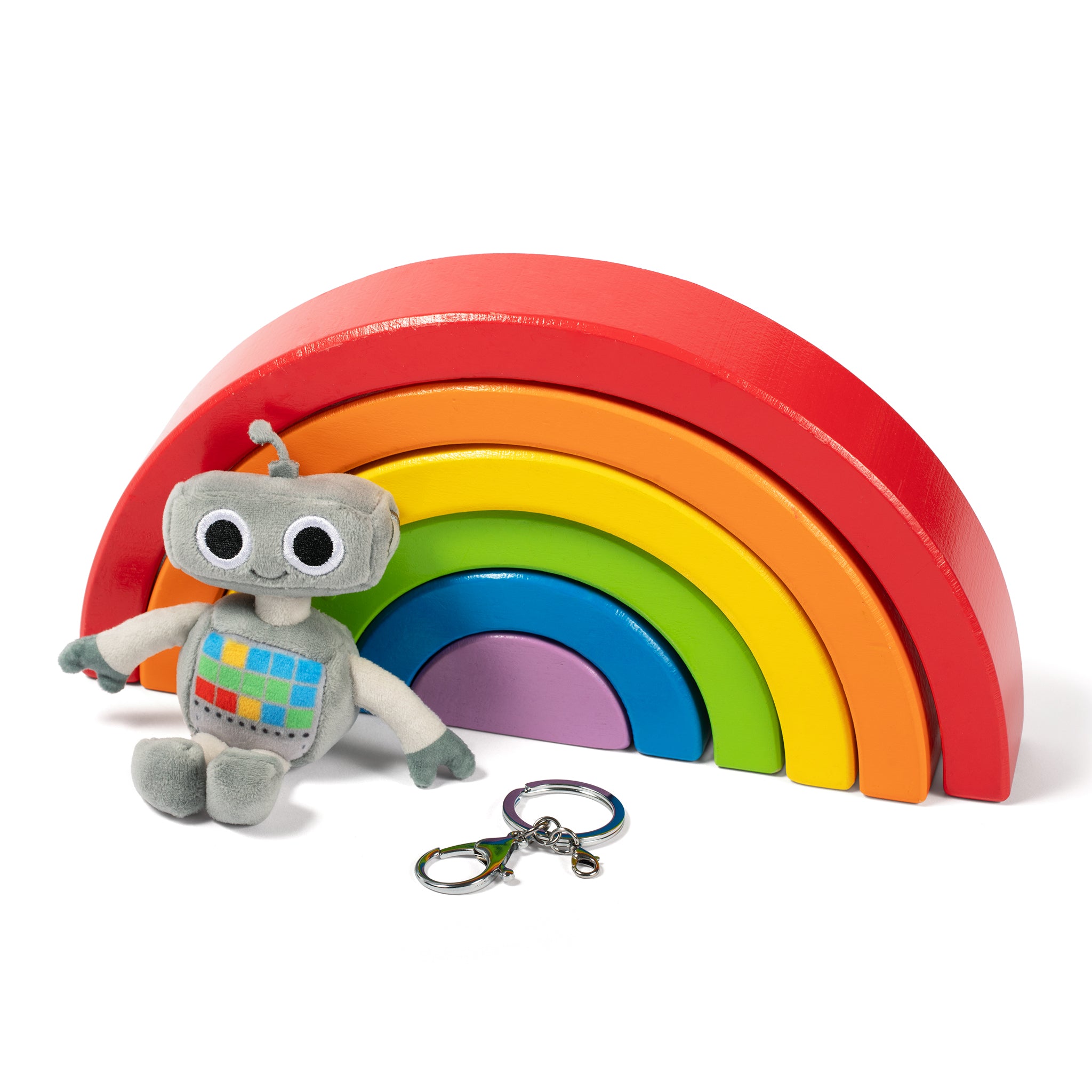 Jett the Robot Mini Plush Keychain | Listener Kids