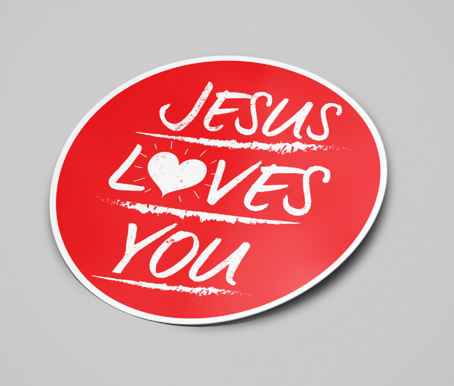 Jesus Loves You sticker